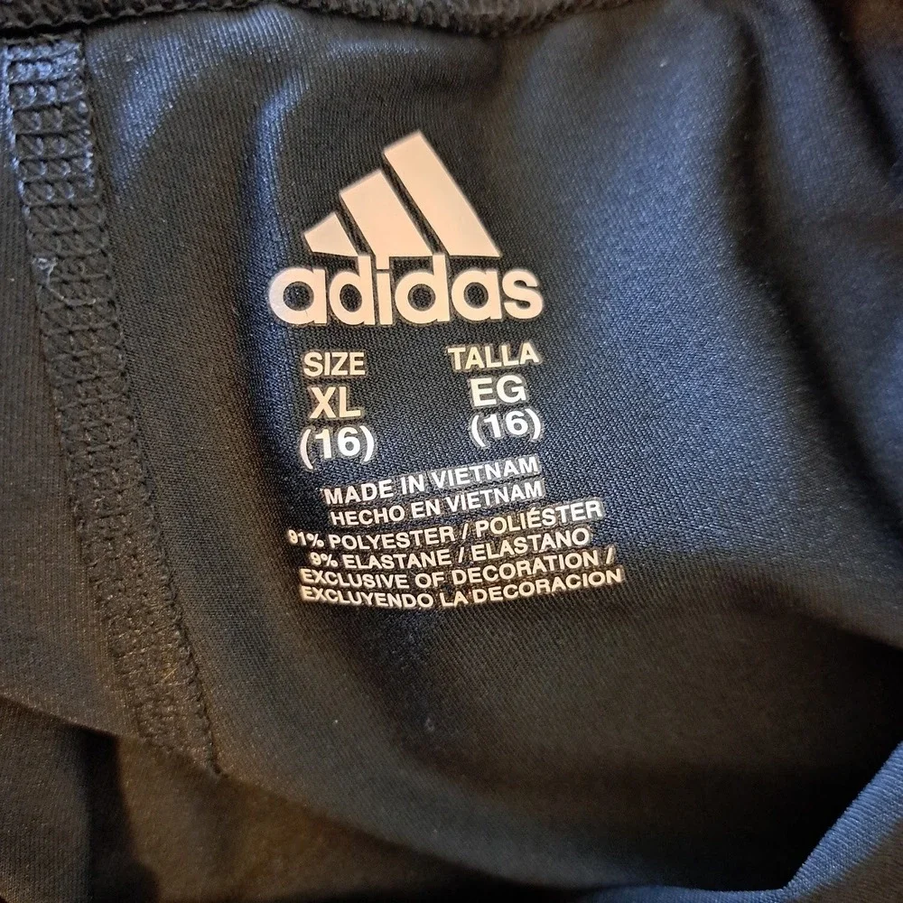Jordan Pink Jumpman Sweatshirt & Adidas Black 3-Stripe Leggings Set Kids XL